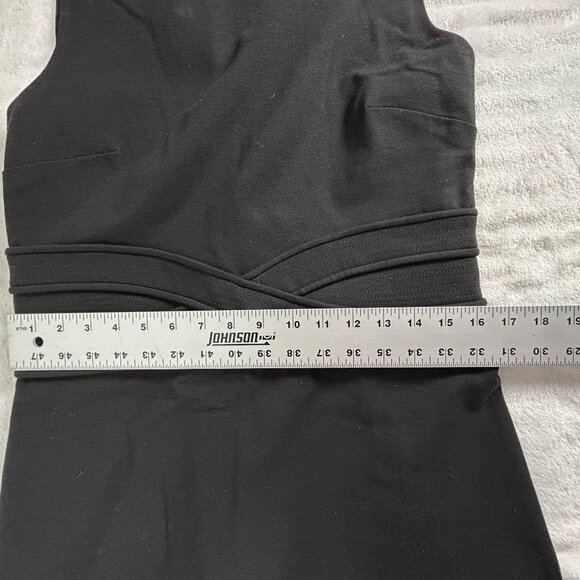 Diane Von Furstenberg Womens Black Sleeveless Evita Sheath Dress Size 12 Stretch - Picture 9 of 10